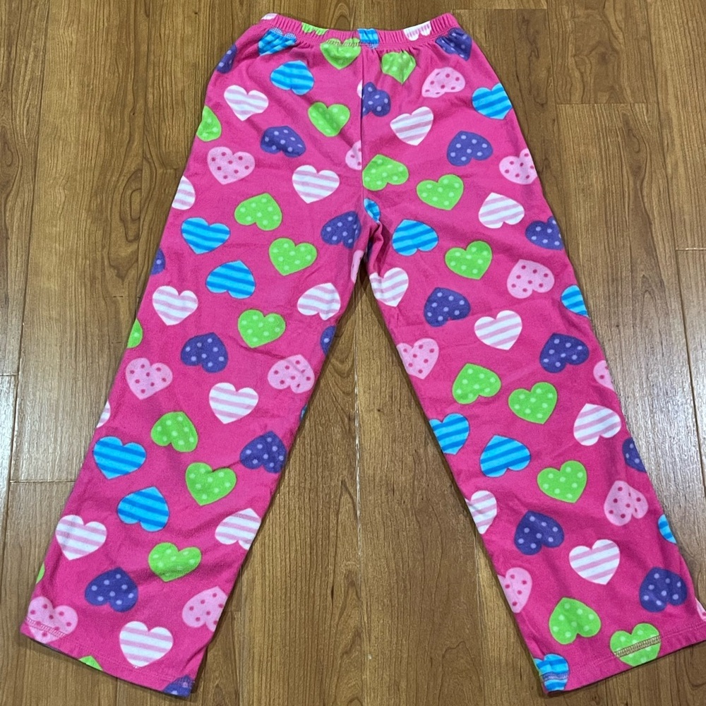 St Eve Playful Hearts Fleece Pajama Bottoms - Girls Size 12